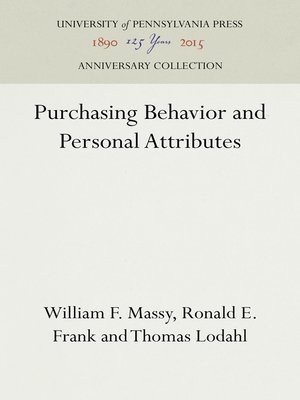 cover image of Purchasing Behavior and Personal Attributes